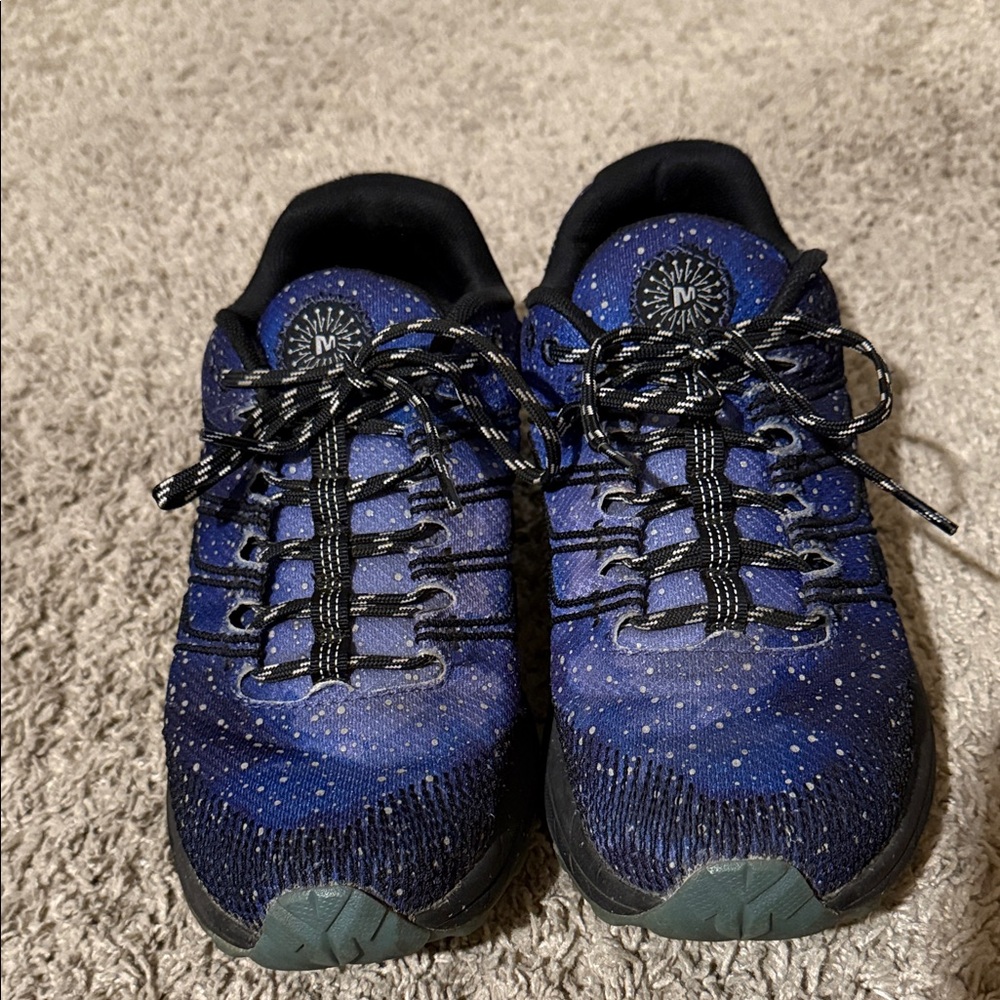 Merrell Women’s Moab Flight Night Sky Purple Hiking Shoes - Picture 3 of 6
